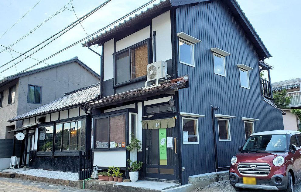 鳥取市内　日本茶カフェ「葉の香」　建物