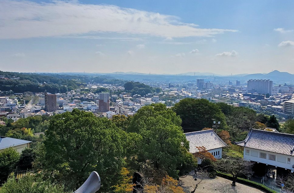 犬山城　天守閣最上階から見える周囲の景観