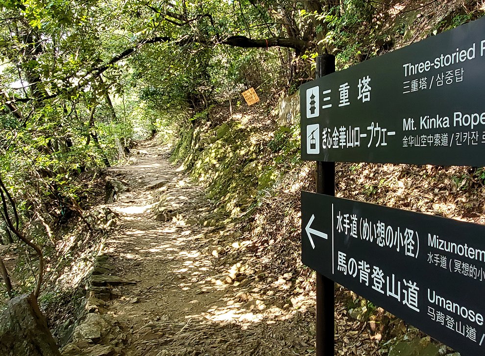 岐阜城　西側の登山道コースへと進む3