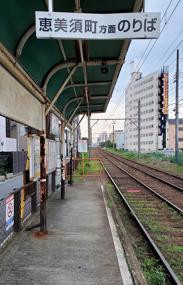 阪堺電車　「今船駅」　ホーム