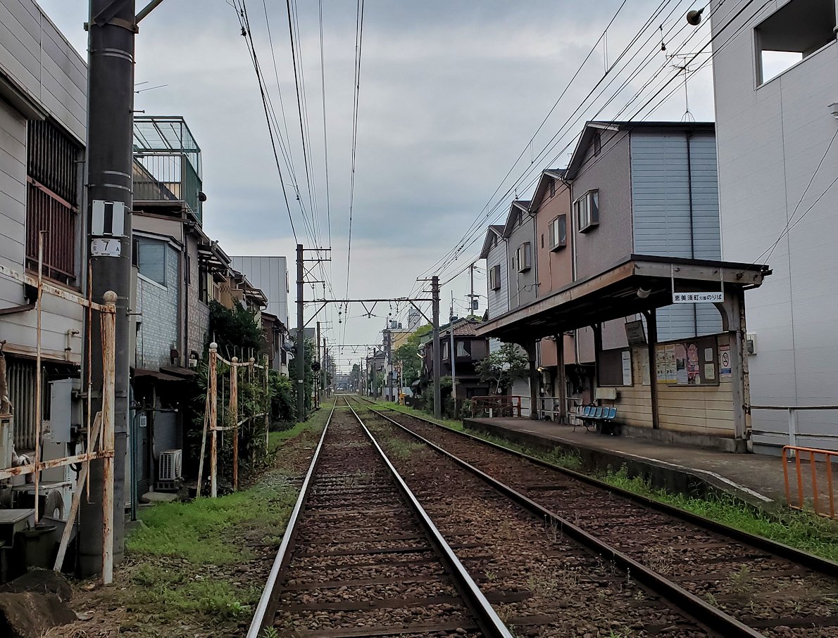 阪堺線　北天下茶屋駅　線路2