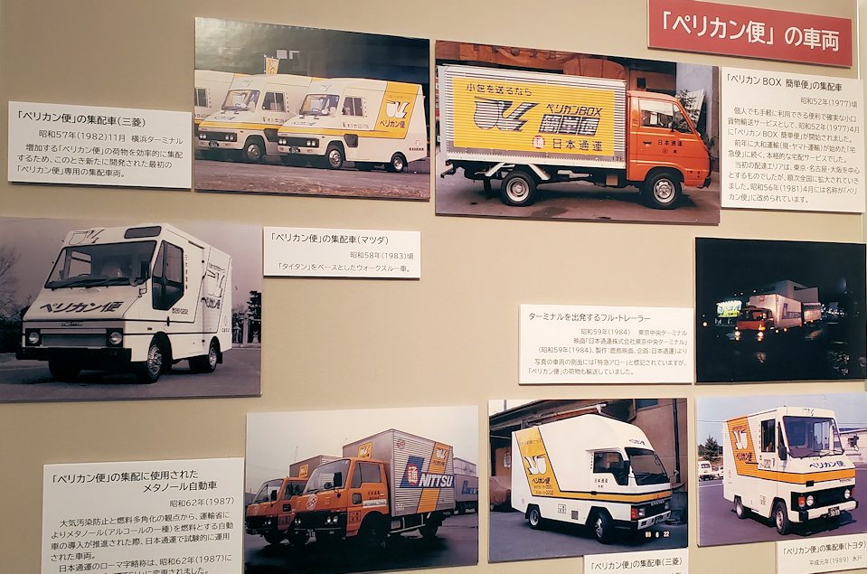 品川区　物流博物館　輸送トラックの移り変わり