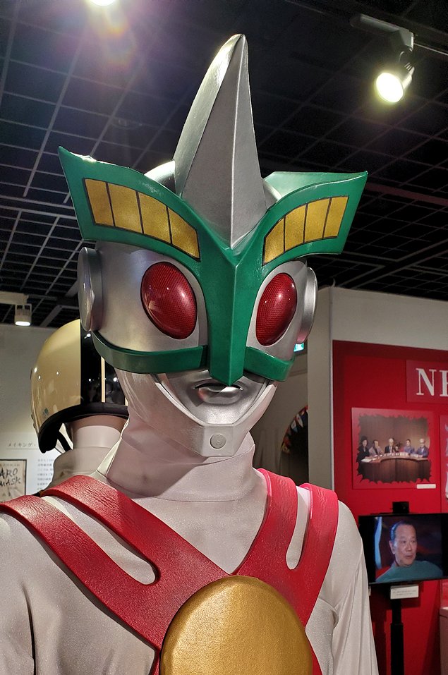 港区　NHK放送博物館　「タローマン」　ガ・ダーンの模型　顔