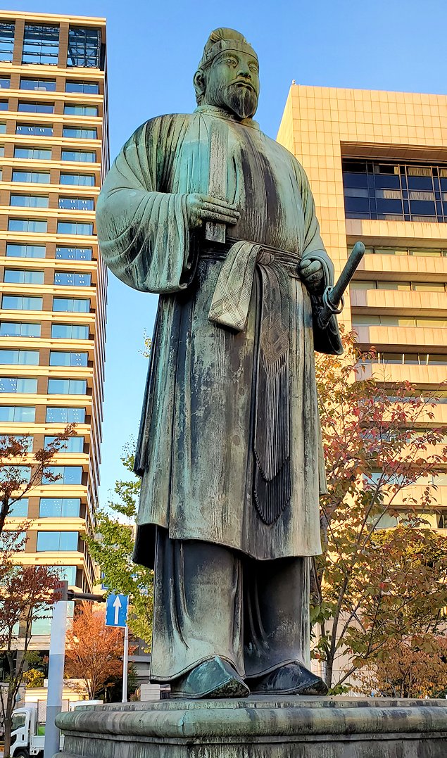 東京　江戸城周辺　　　銅像　　　　　　　　和気清麻呂