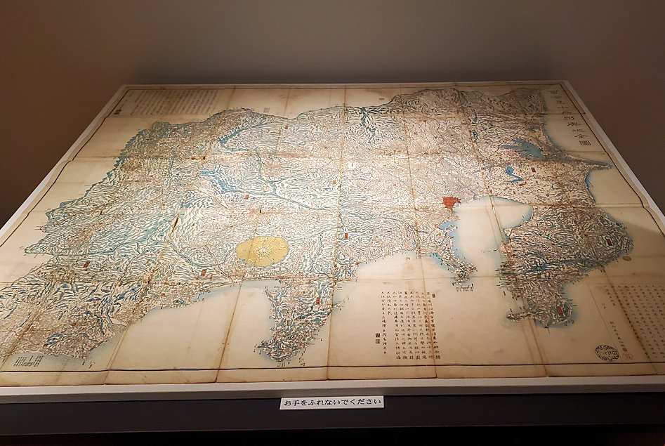 印刷博物館　地図の展示