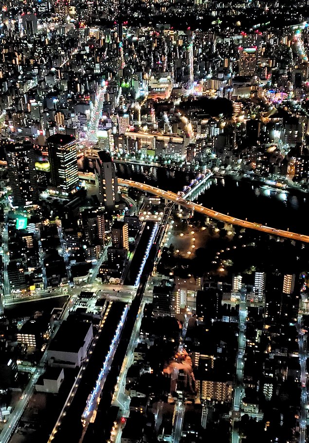 夜　東京スカイツリー　【フロア350天望デッキ】　東京の夜景4