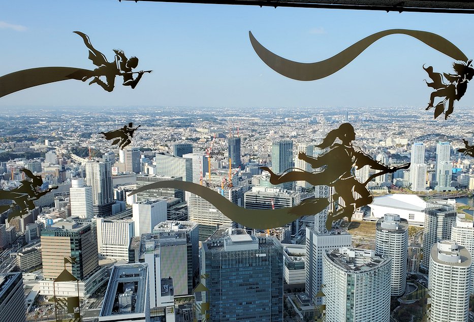 横浜市　みなとみらい　ランドマークタワー　展望台からの眺め3