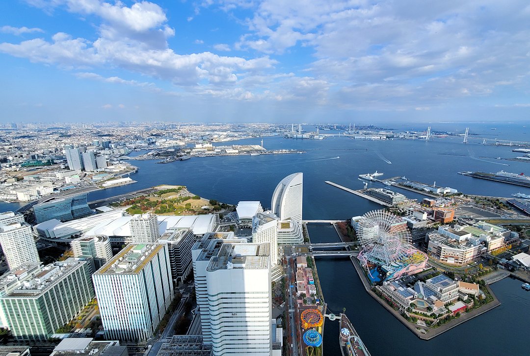 横浜市　みなとみらい　ランドマークタワー　展望台からの眺め4
