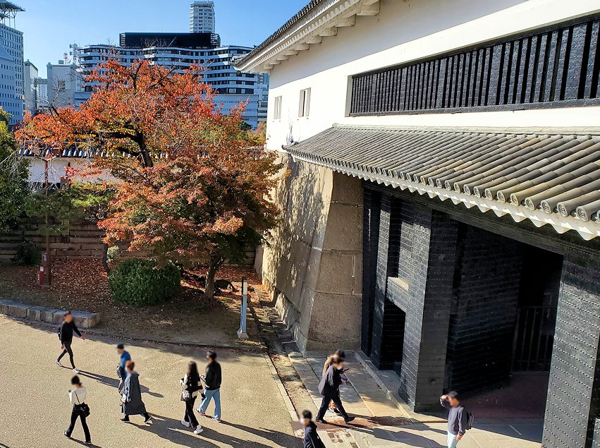 大阪城　多門櫓内から見える景色