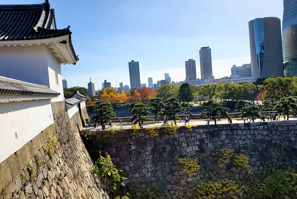 大阪城　千貫櫓から見える景色