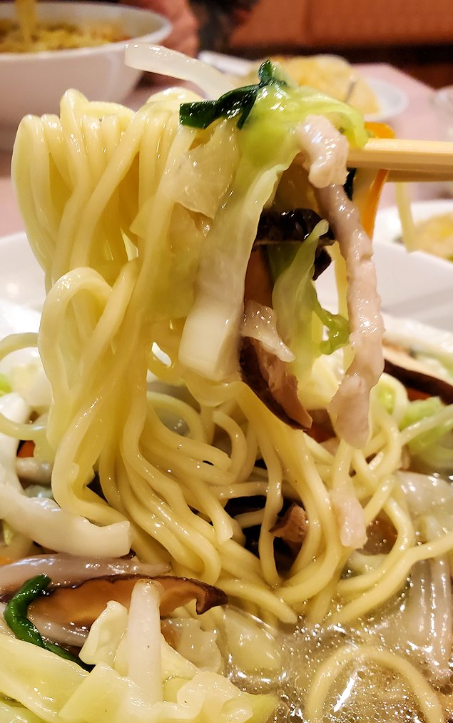 横浜市　中華街の「千禧楼 中国料理」　野菜タンメンを食べる
