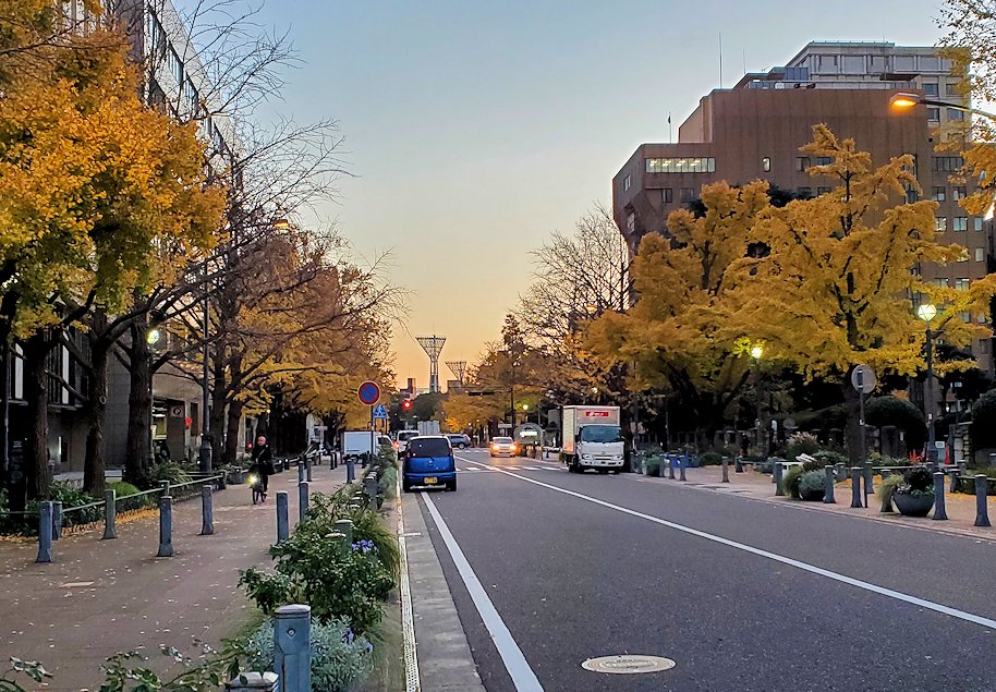 横浜市　日本大通りの道路