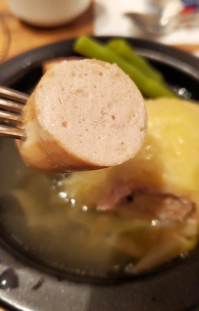 JR東日本ホテルメッツ川崎脇　「つばめのグルメ」　朝食ロールキャベツ定食　ソーセージ