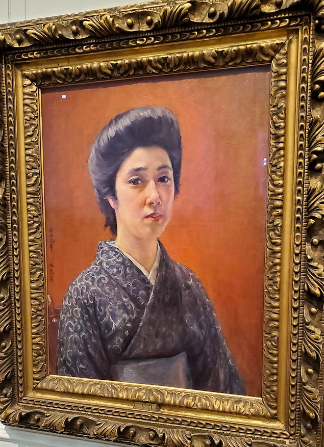 東京　上野　「黒田記念館」黒田清輝作絵画　『夫人肖像画』